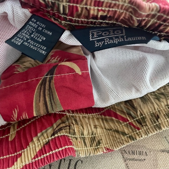 Polo Ralph Lauren Shorts Swim Trunks Hawaiian Print Floral Size XL - Picture 6 of 12